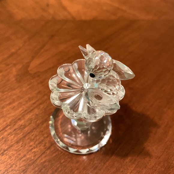 Vintage Bird Bath Austrian Crystal - Picture 2 of 5